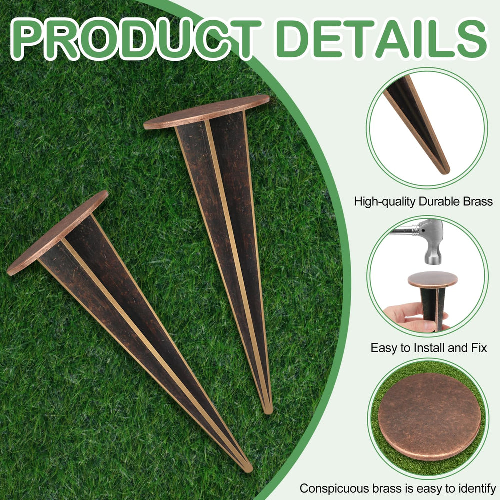 Zealor marker installed flush in lawn providing safe, low-profile marking