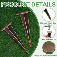 Zealor marker installed flush in lawn providing safe, low-profile marking