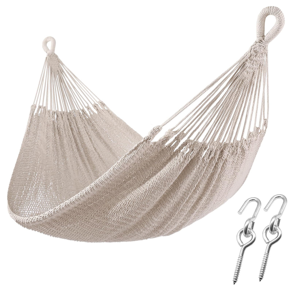 ZEANTZ ZEAN hammock front view showing roomy two-person bed and inviting setup