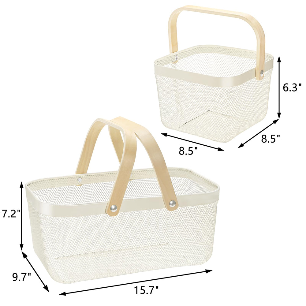 ZEAYEA large basket with measurements displayed, useful for heavy harvests