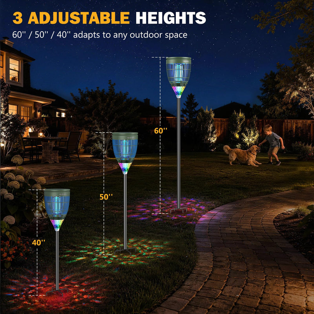 zechuan lamp in flame and projection mode attracting insects for effective control