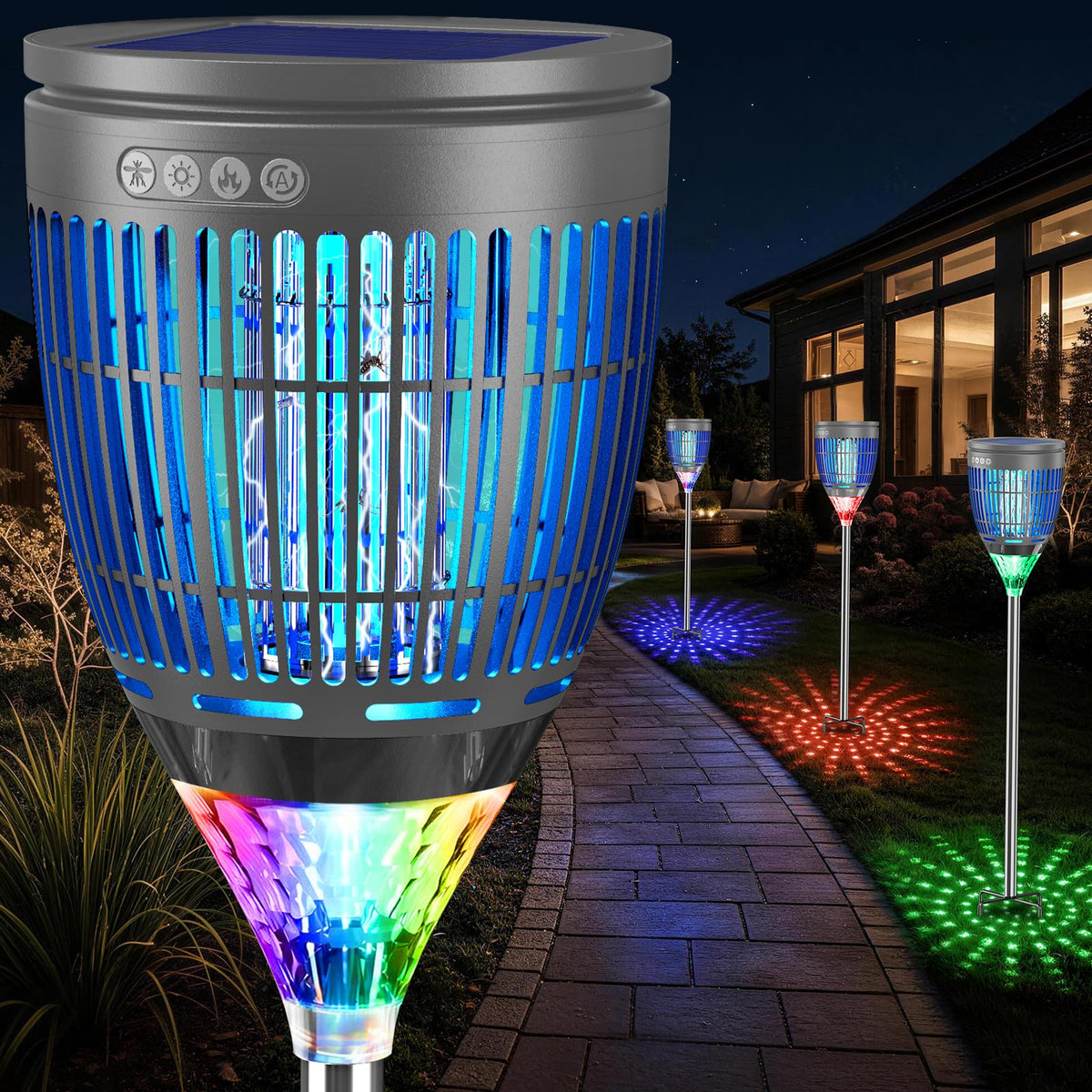 zechuan front view showing full lamp assembly and outdoor benefit