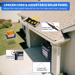 zechuan solar panel top view emphasizing renewable charging