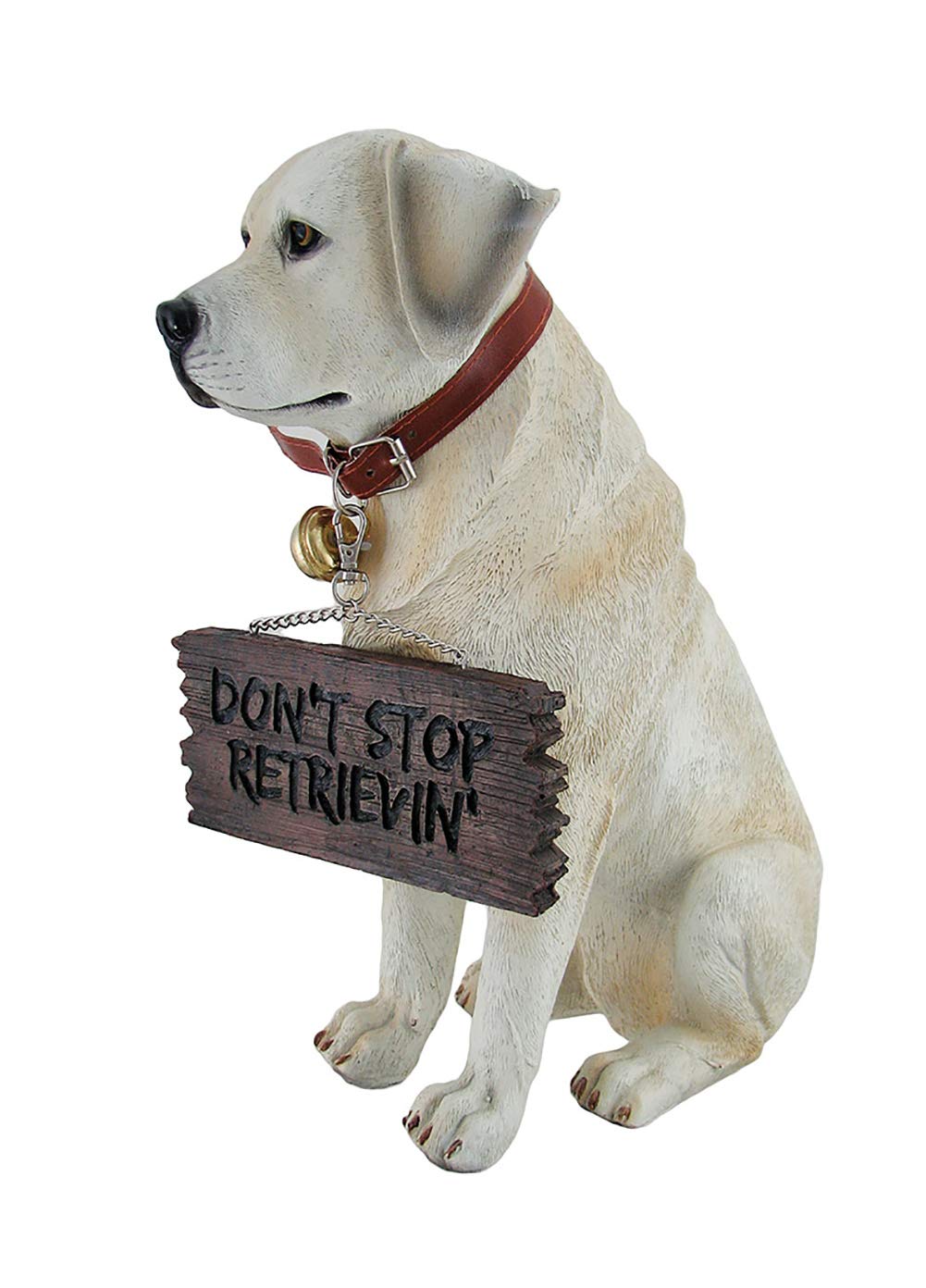 Zeckos Labrador reversible sign displayed with easy-change messages