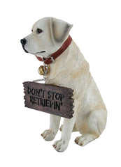 Zeckos Labrador reversible sign displayed with easy-change messages