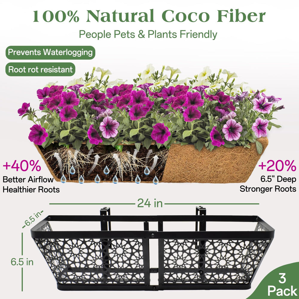 ZeeDix coco liner close-up showing natural fibers and moisture retention benefit