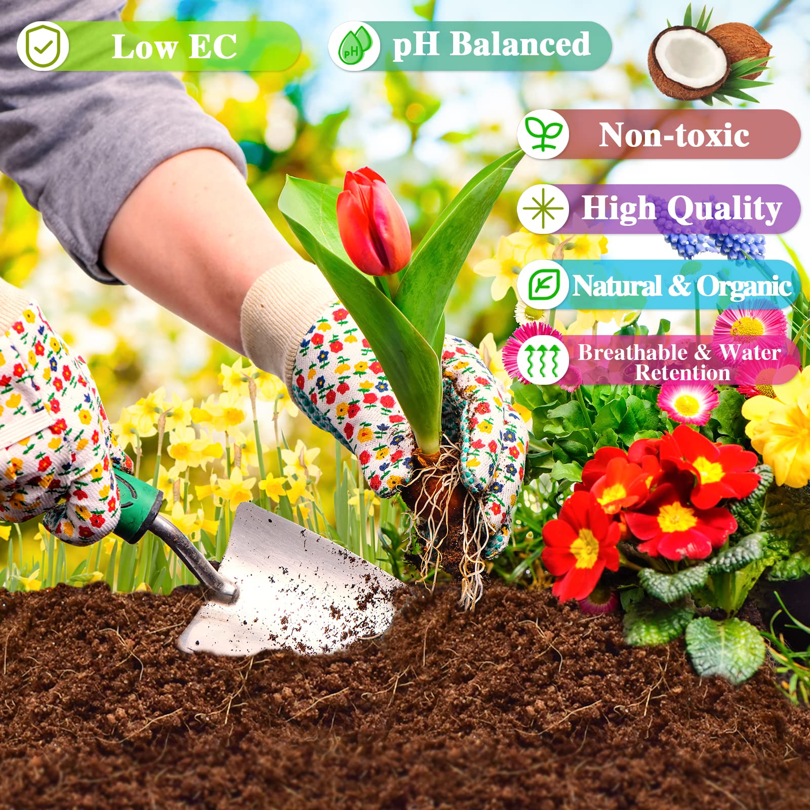 Close-up of ZeeDix fibre texture highlighting aeration and root support