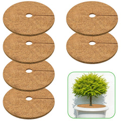 ZeeDix front pack showing six 18-inch coconut fiber mulch mats and tidy presentation