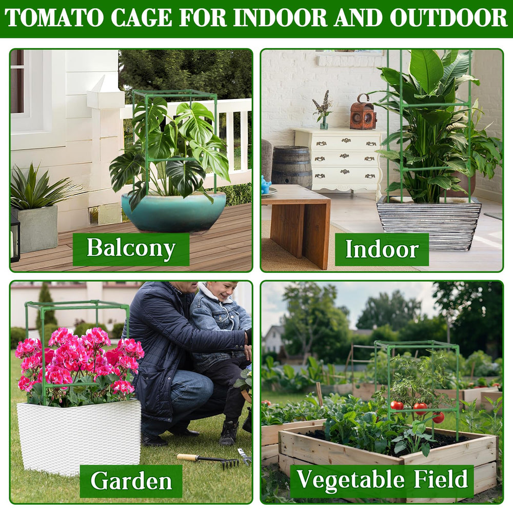 ZeeDix cage fitted in a raised planter demonstrating container compatibility