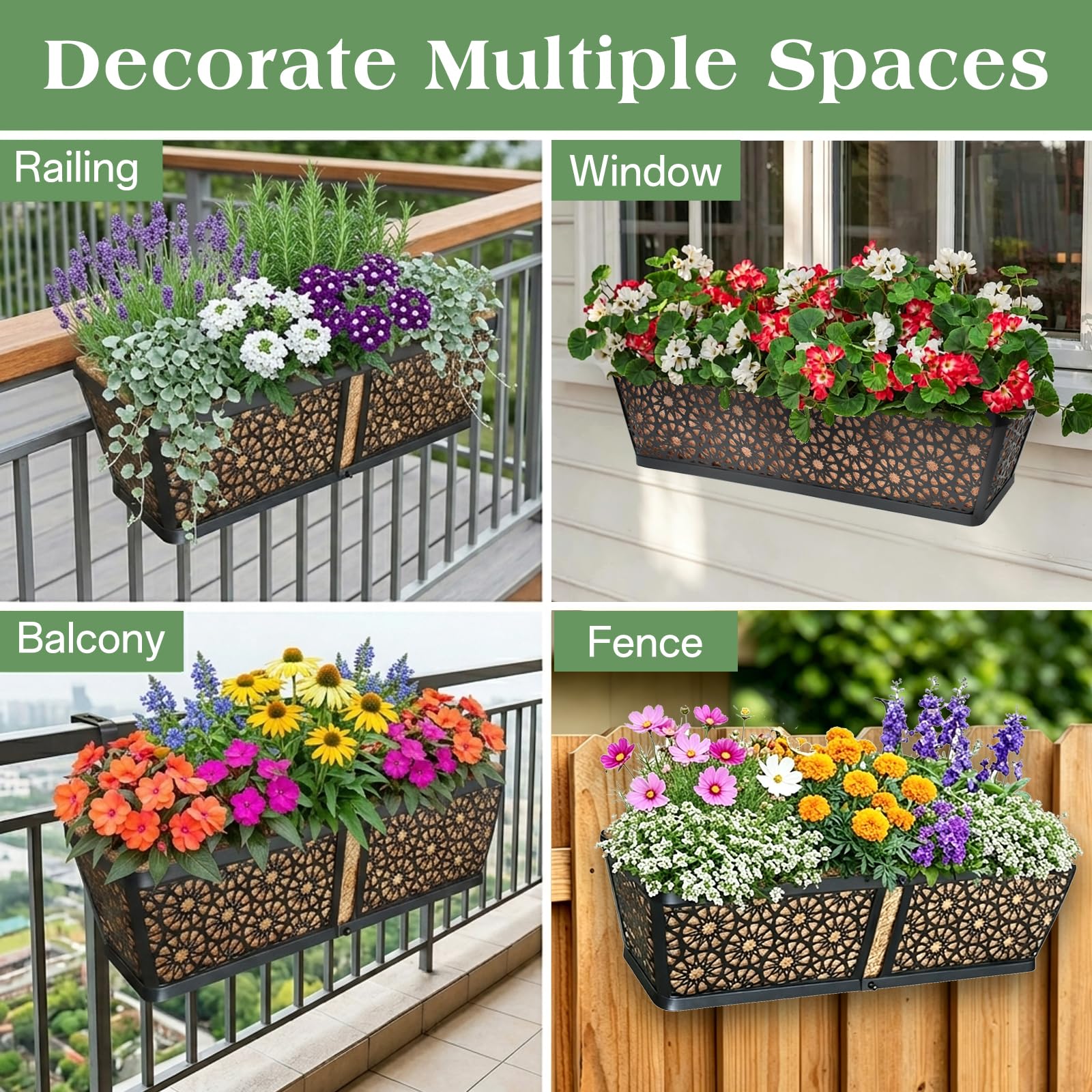 ZeeDix lifestyle balcony display showing curb appeal and decorative benefit