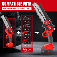 Zeeksaw close-up of 6-inch guide bar for precise pruning control