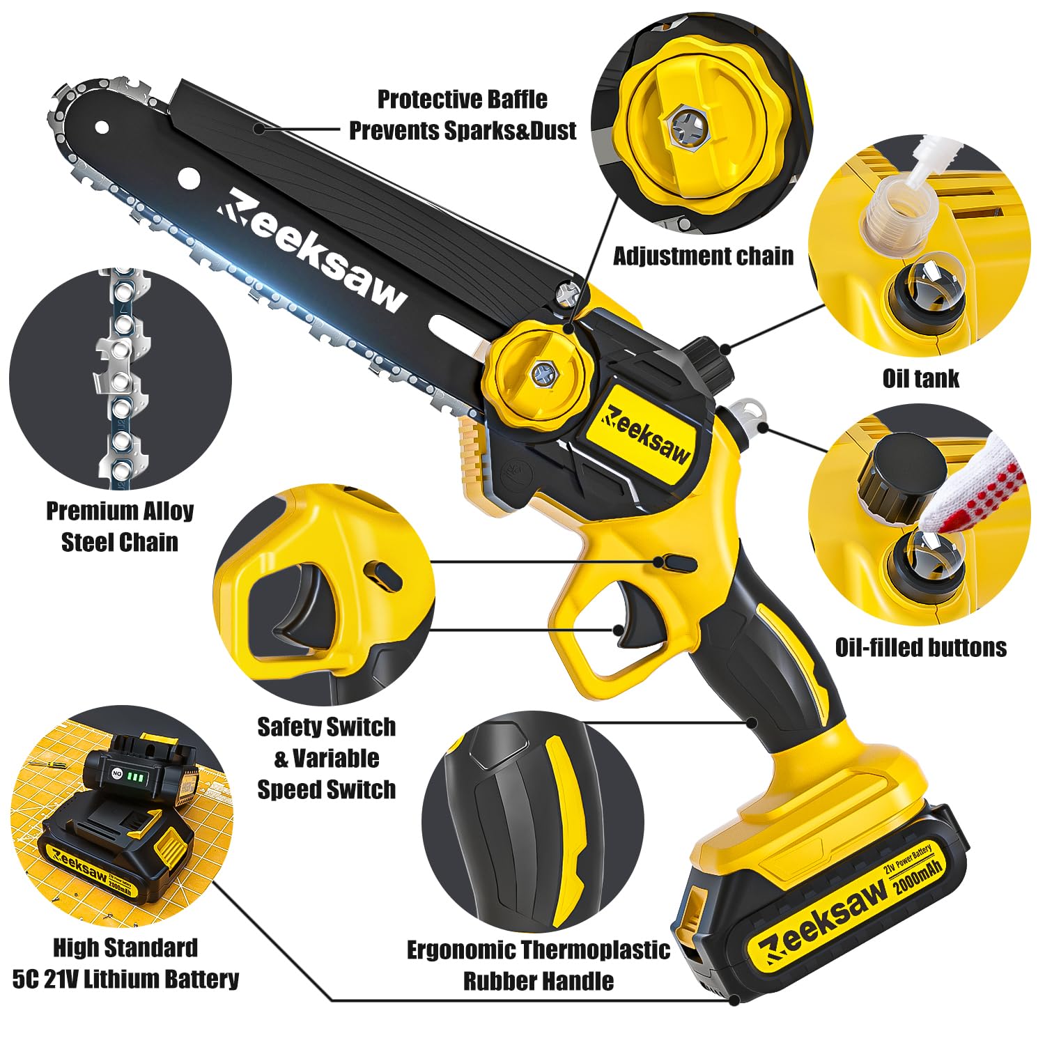 Zeeksaw tool-free tension dial close-up for quick chain adjustments