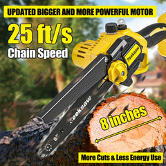 Zeeksaw side profile highlighting ergonomic handle for comfortable grip