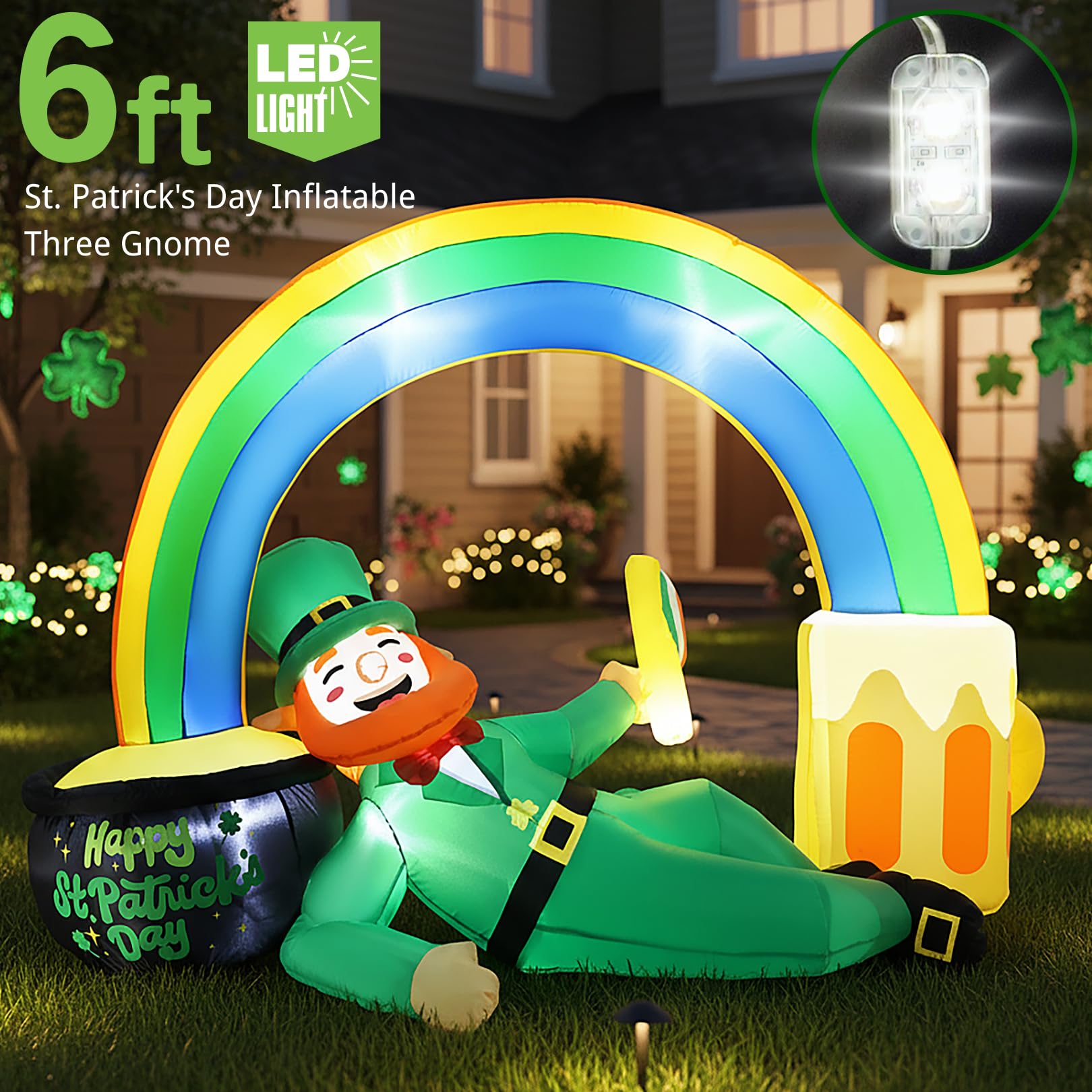 Zeepair beer mug and pot of gold detail creating festive, photogenic accents