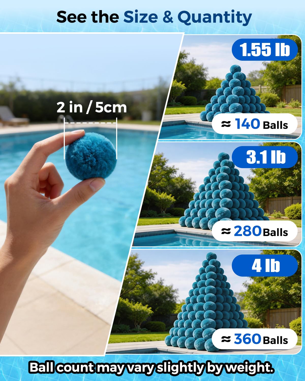 Zeinunk before and after water clarity comparison showing improved purity