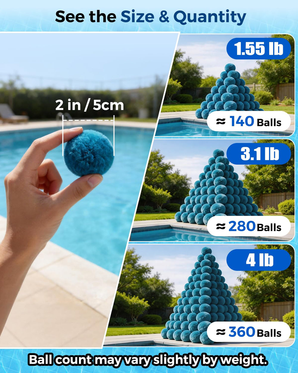 Zeinunk before and after water clarity comparison showing improved purity