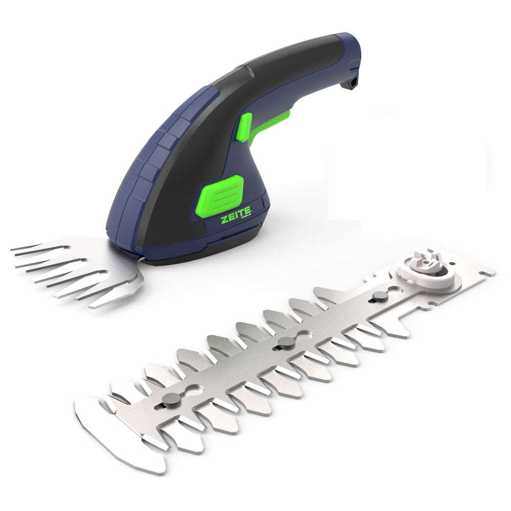 ZEITE kit laid out with charger and blades for ready-to-use convenience