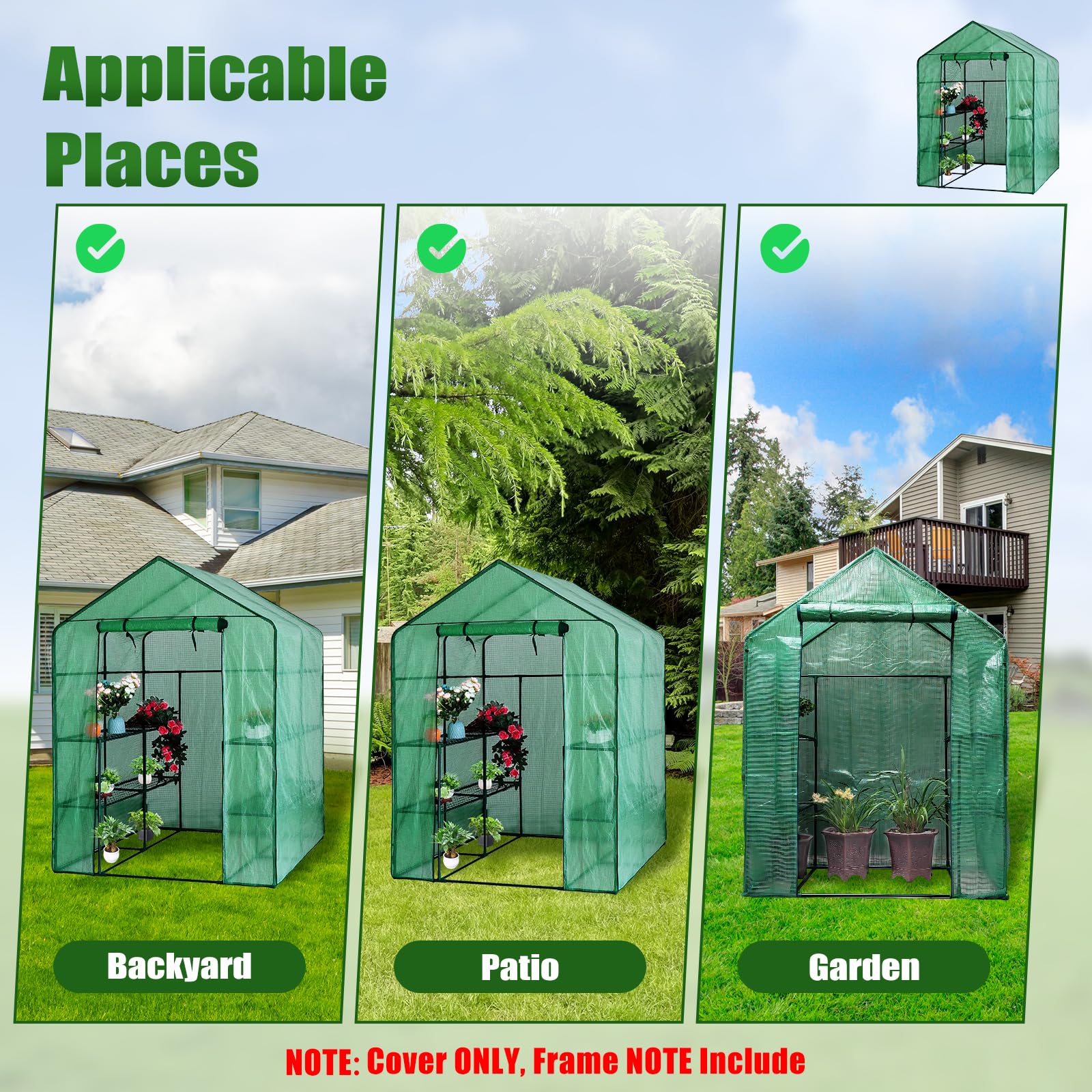 Zejoot door open showing plants inside and convenient access