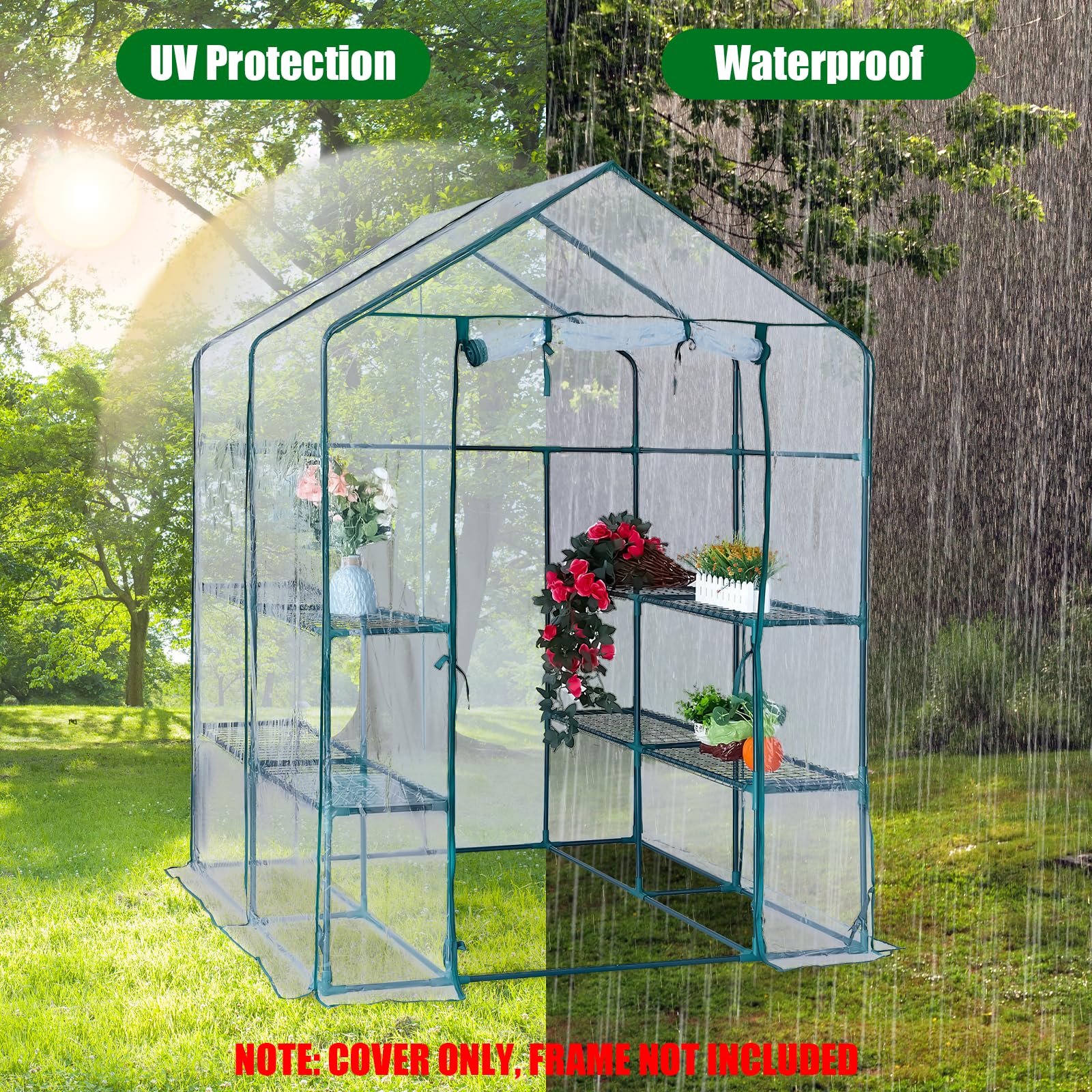 Zejoot folded cover compact for simple offseason storage and space saving
