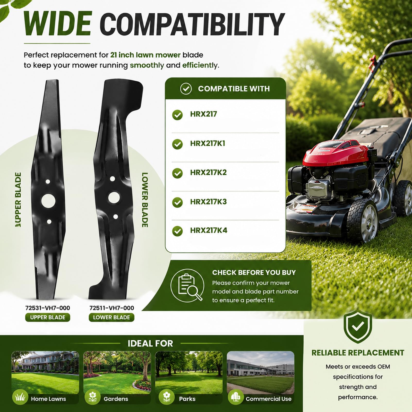 Zejoot blades installed on mower deck demonstrating restored mowing performance