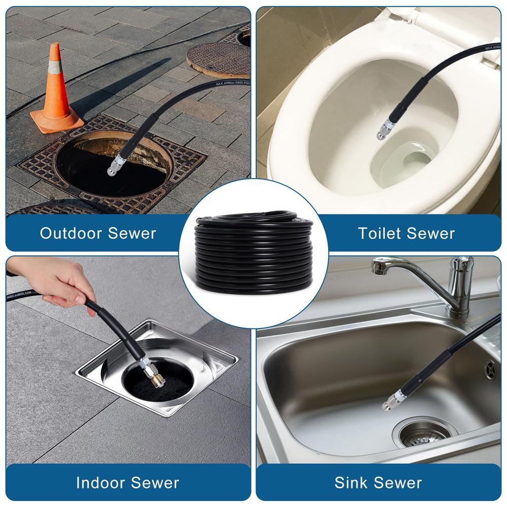 Zejoot rotating nozzle spraying to illustrate even pipe wall cleaning and improved flow
