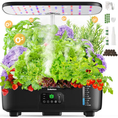 Zekeson front view of compact planter showing sleek design and space saving benefit