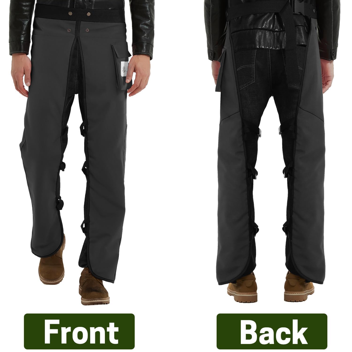 ZELARMAN inner 8-layer detail showing cut-resistant wrap that slows a chainsaw chain