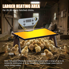 Zelvia brooder plate close-up of insulated surface demonstrating even heat