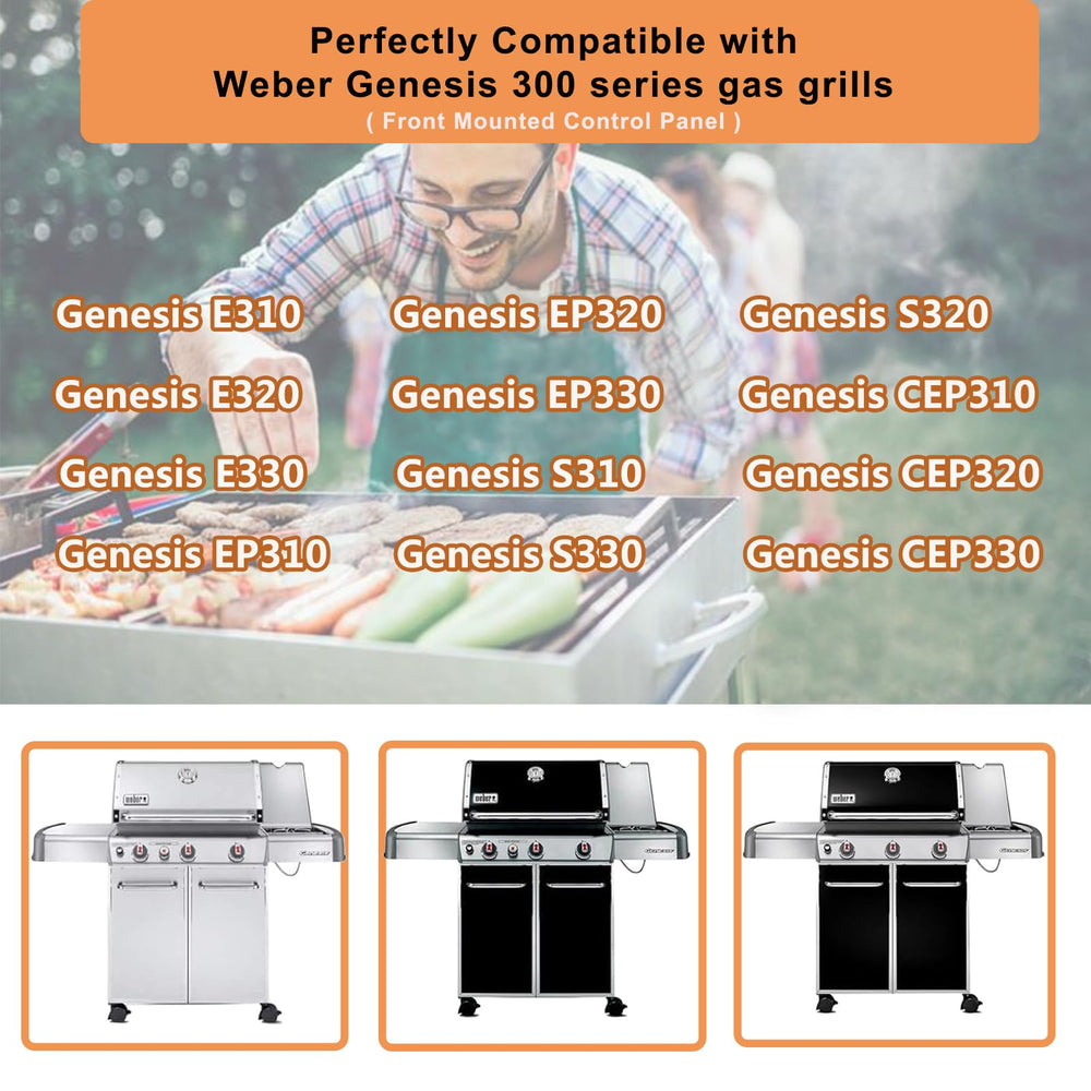 Zemibi installed bars inside Weber Genesis 300 grill protect burners and even heat