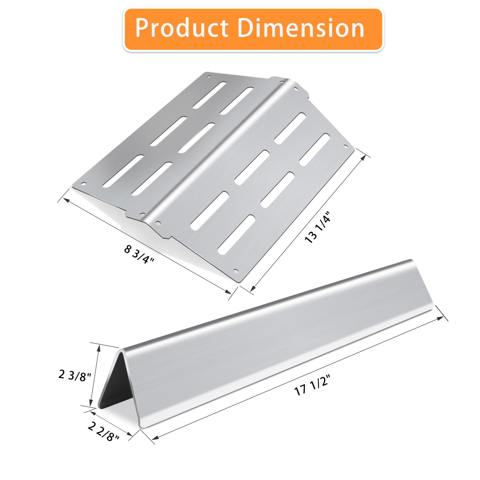Zemibi flavorizer bars close-up showing durable stainless-steel surface benefit