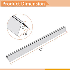 Zemibi stainless-steel flavorizer bar close-up showing thickness and durable finish benefit