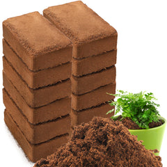 ZENFUN front packaging showing 12 compressed coco coir bricks and benefits