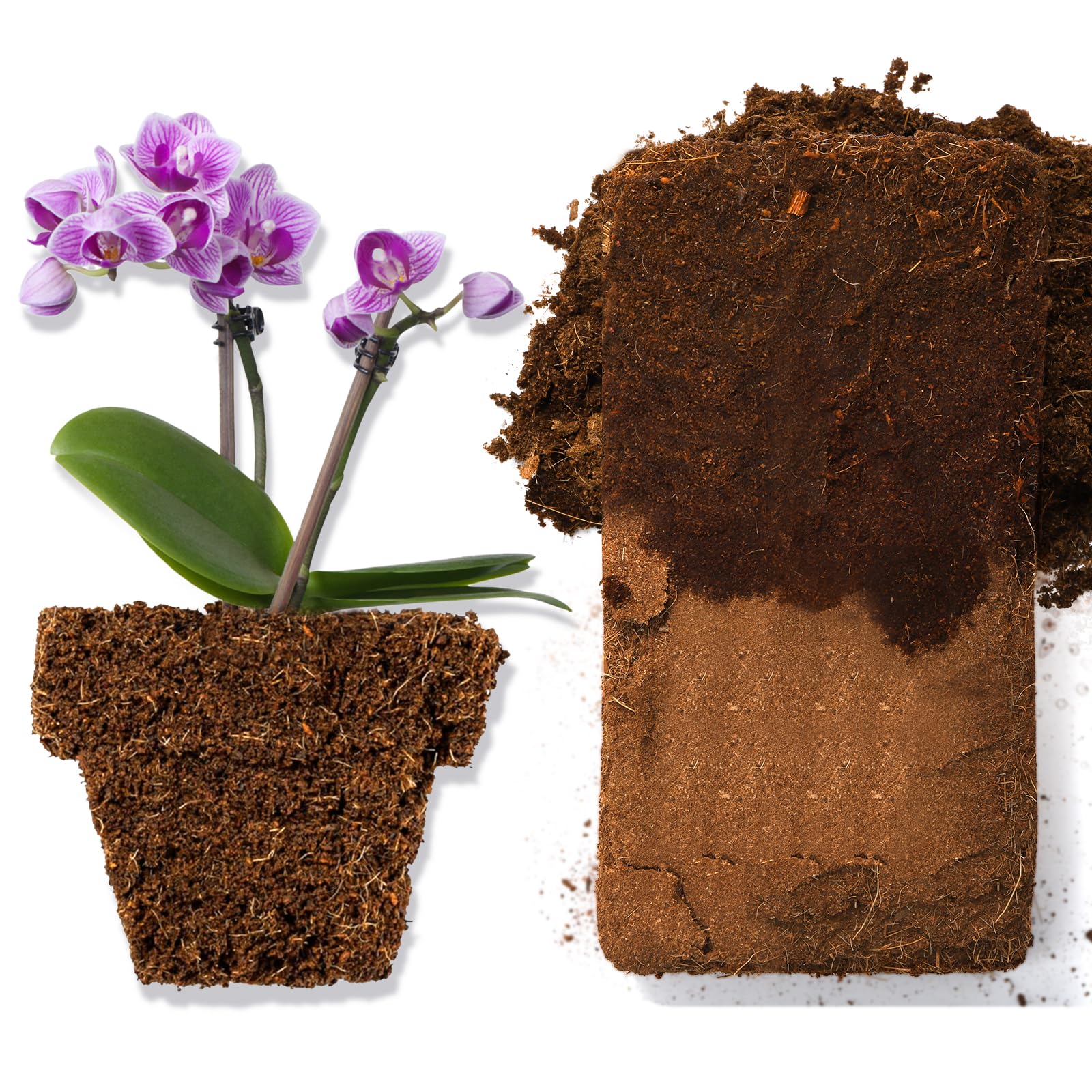 ZENFUN being mixed into potting soil demonstrating improved drainage benefit
