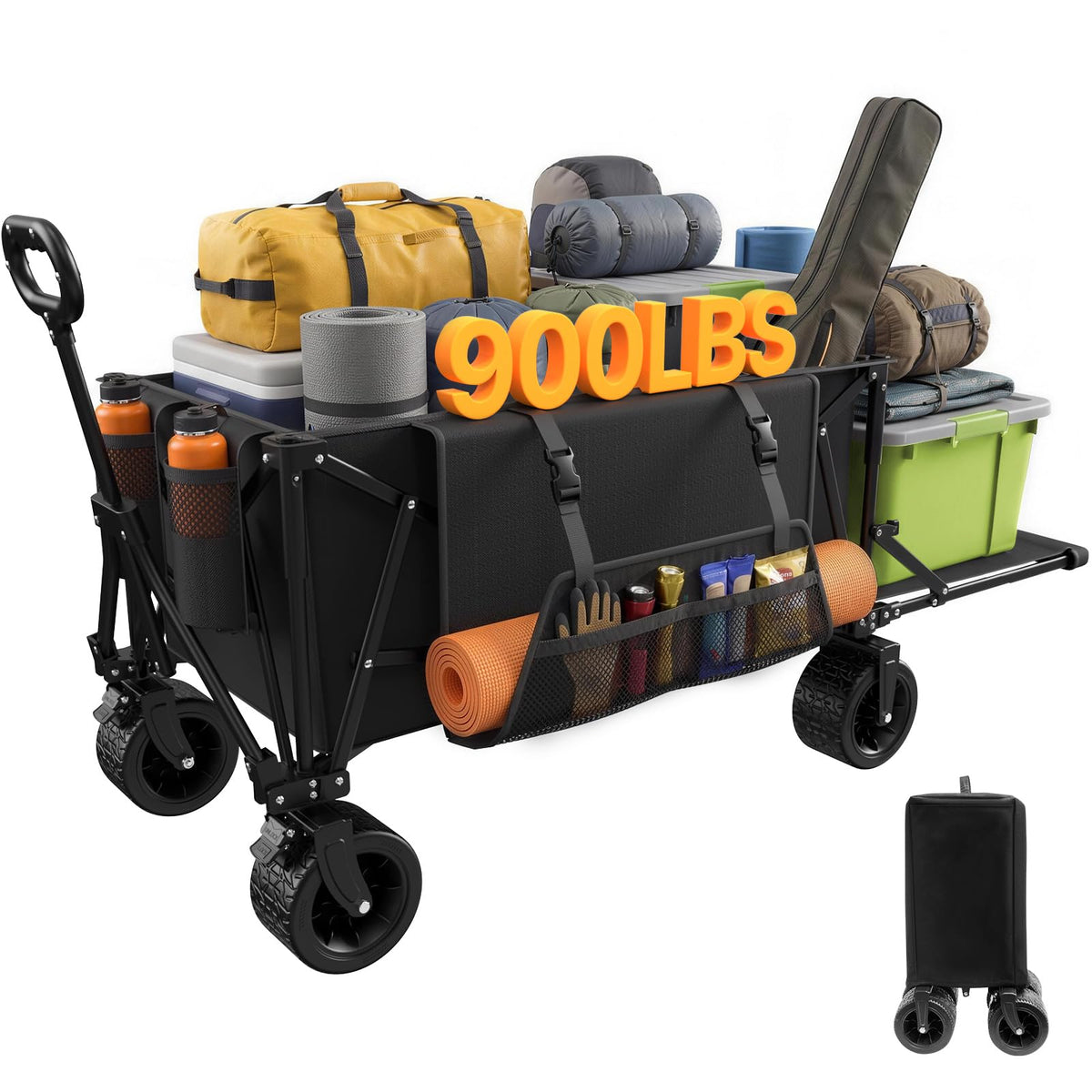 ZENPETIO front view loaded wagon showing large capacity and easy access