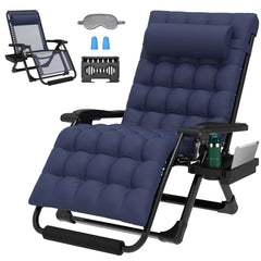 ZENPETIO front view oversized chair showing wide seat and stable frame for comfort