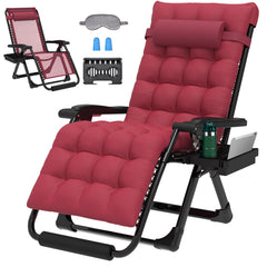 ZENPETIO front view of XL chair showing wide seat and cushion comfort
