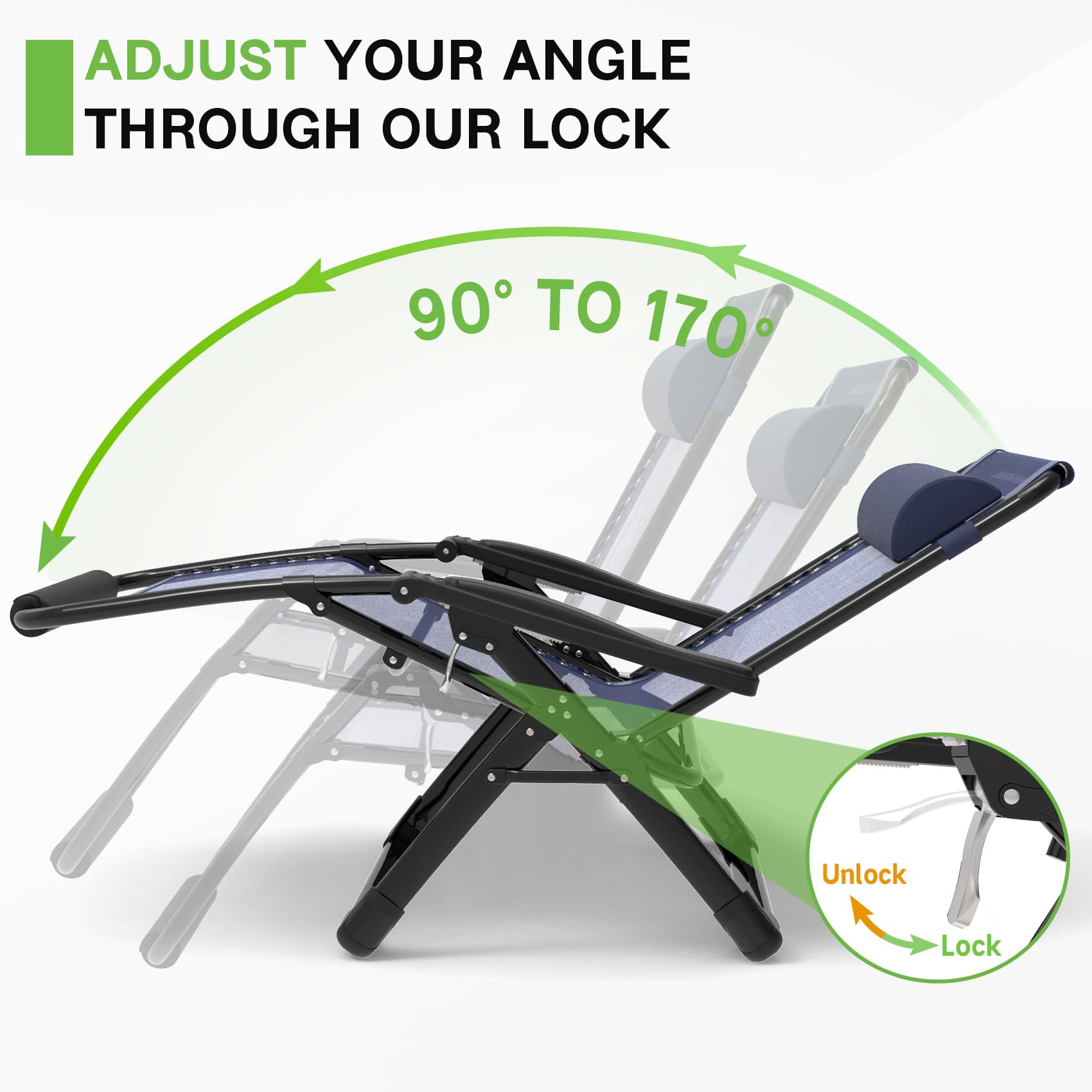 ZENPETIO scale comparison with 33-inch seat showing roomy design and strong support