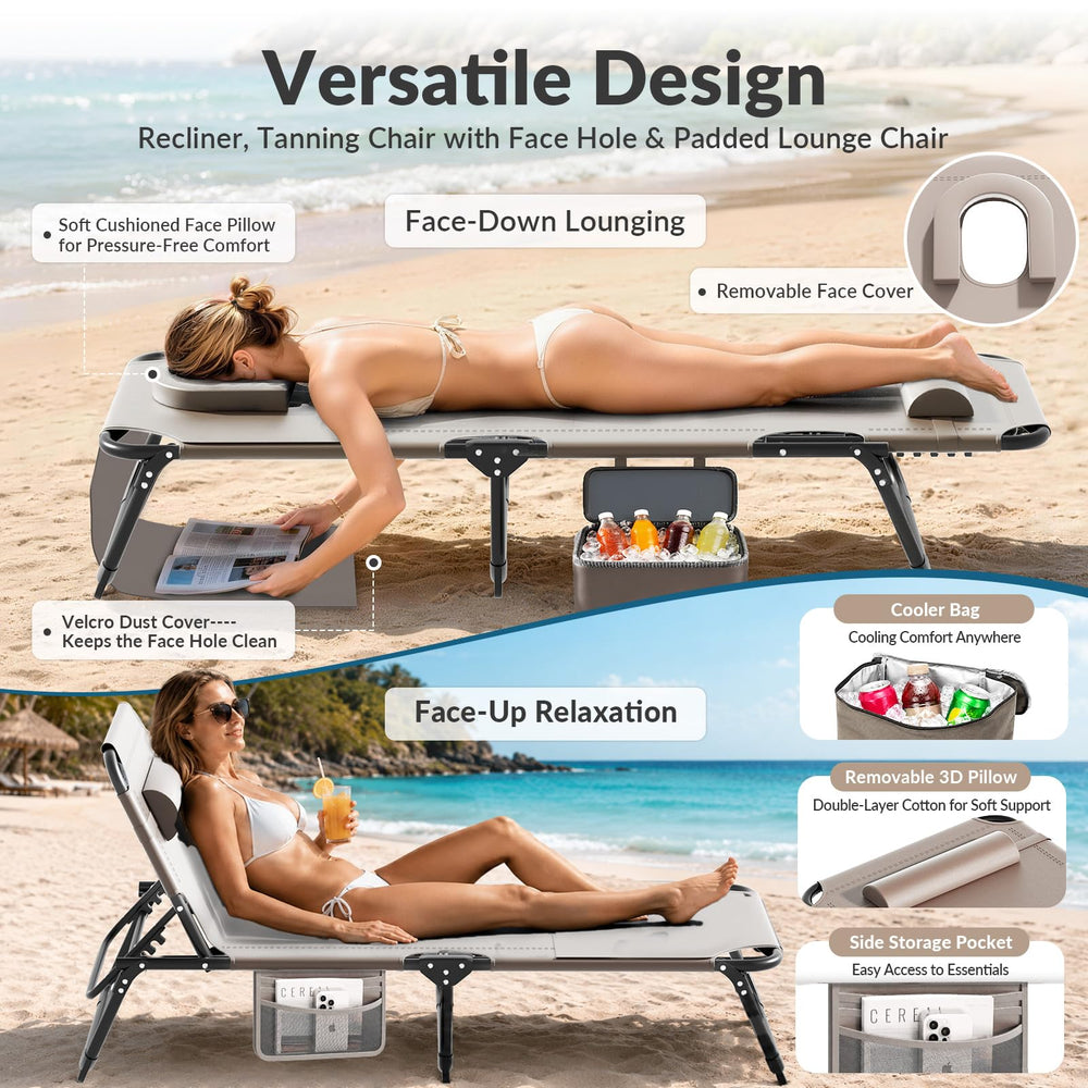 ZENPETIO side profile set to a reclined position showing five-angle versatility benefit