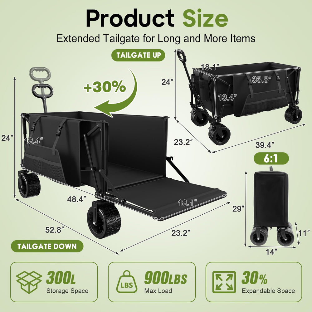 ZENPETIO hauling garden tools showing heavy-duty load capability