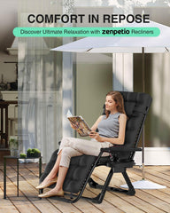 ZENPETIO removable cushion detail showing padding and breathable fabric benefit