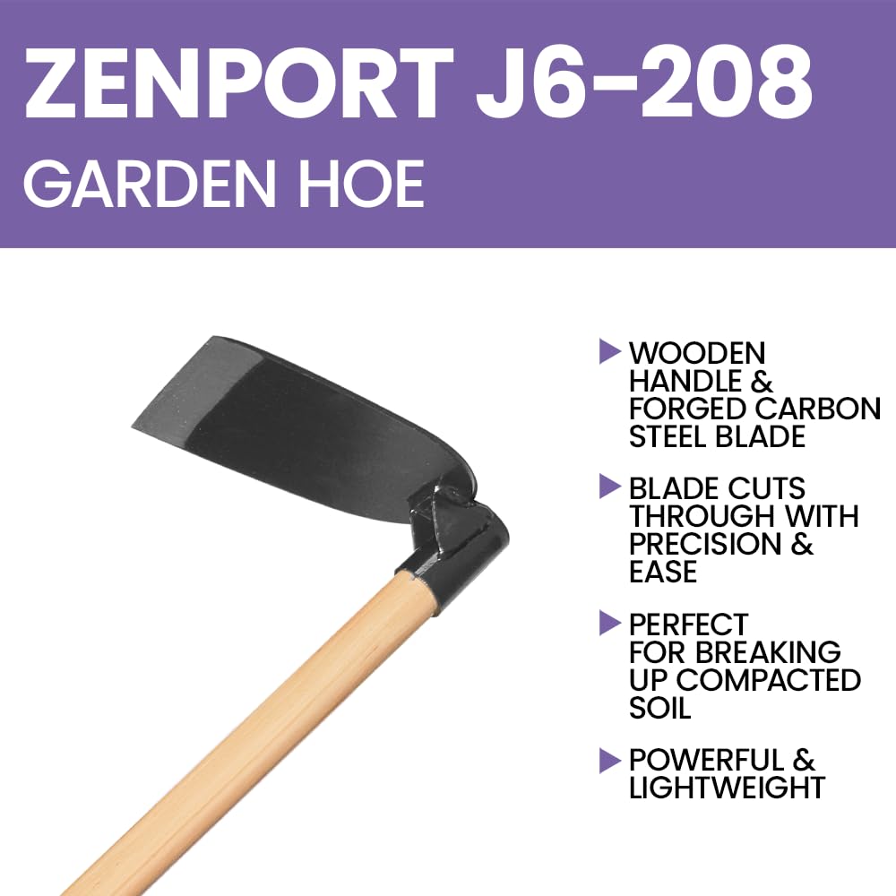 Zenport wood handle detail showing grain and comfortable grip