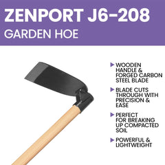 Zenport wood handle detail showing grain and comfortable grip