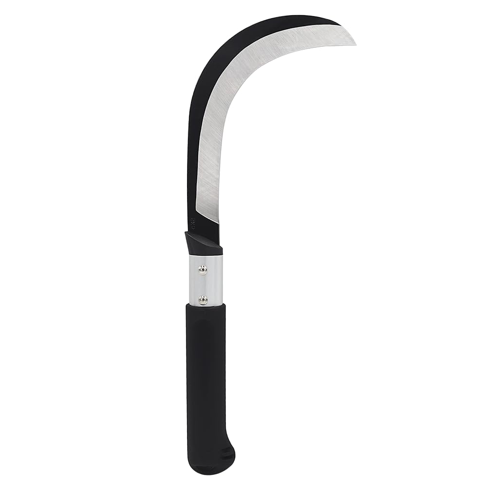 Zenport K310 blade close-up highlighting SK5 carbon steel sharpness