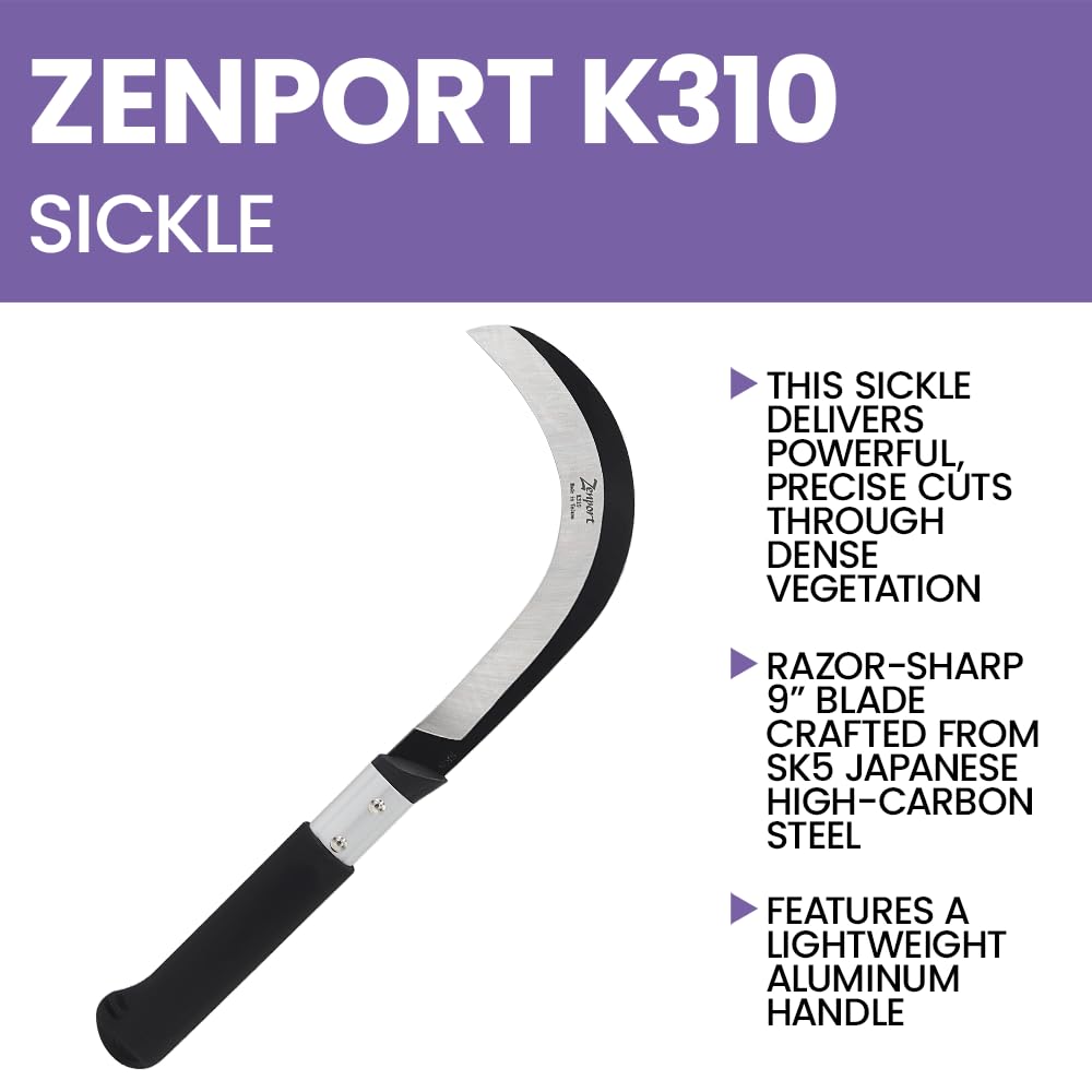 Zenport K310 blade angle detail showing durable edge strength