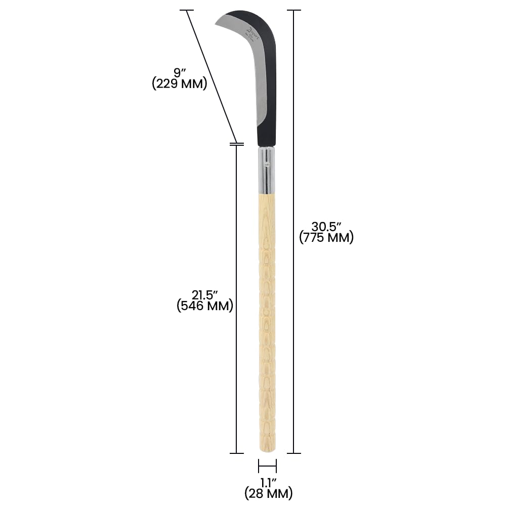 Zenport scale comparison with hand illustrating 30.5-inch length advantage