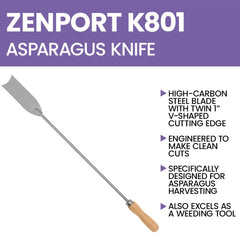 Zenport K801 wooden handle detail for comfortable ergonomic grip and control
