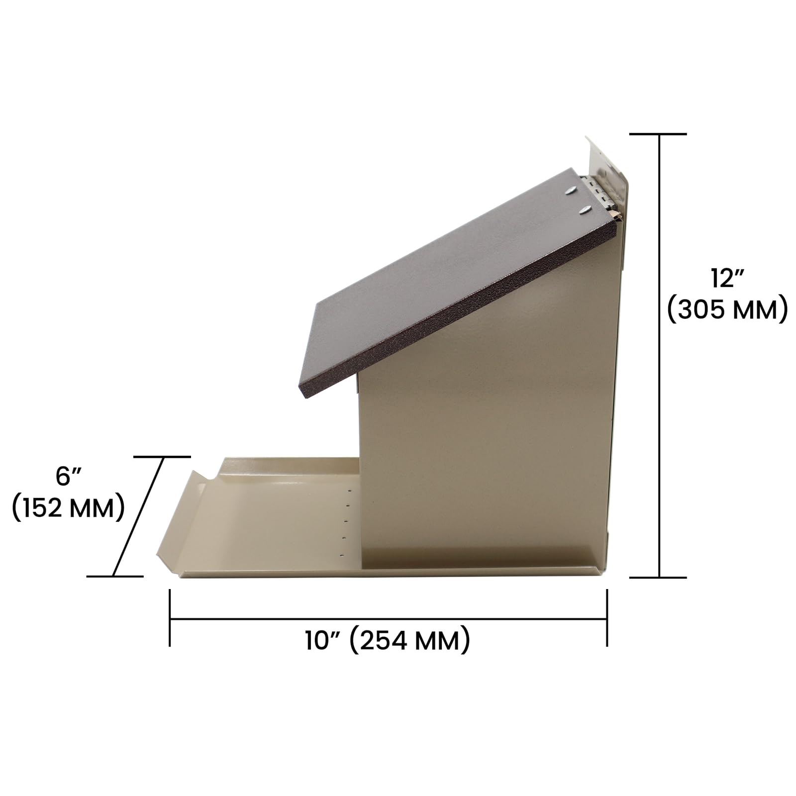 Zenport held in hand for size scale showing compact footprint and easy mounting benefit