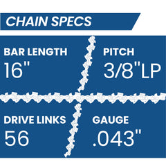 ZENTOP chain in use cutting a fallen log showing faster, reliable work benefit