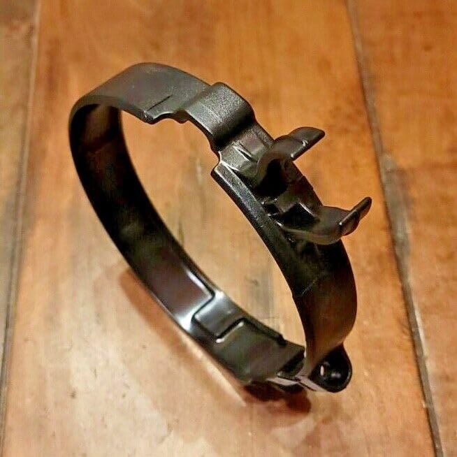ZentOy hose clamp installed on blower illustrating secure hose connection