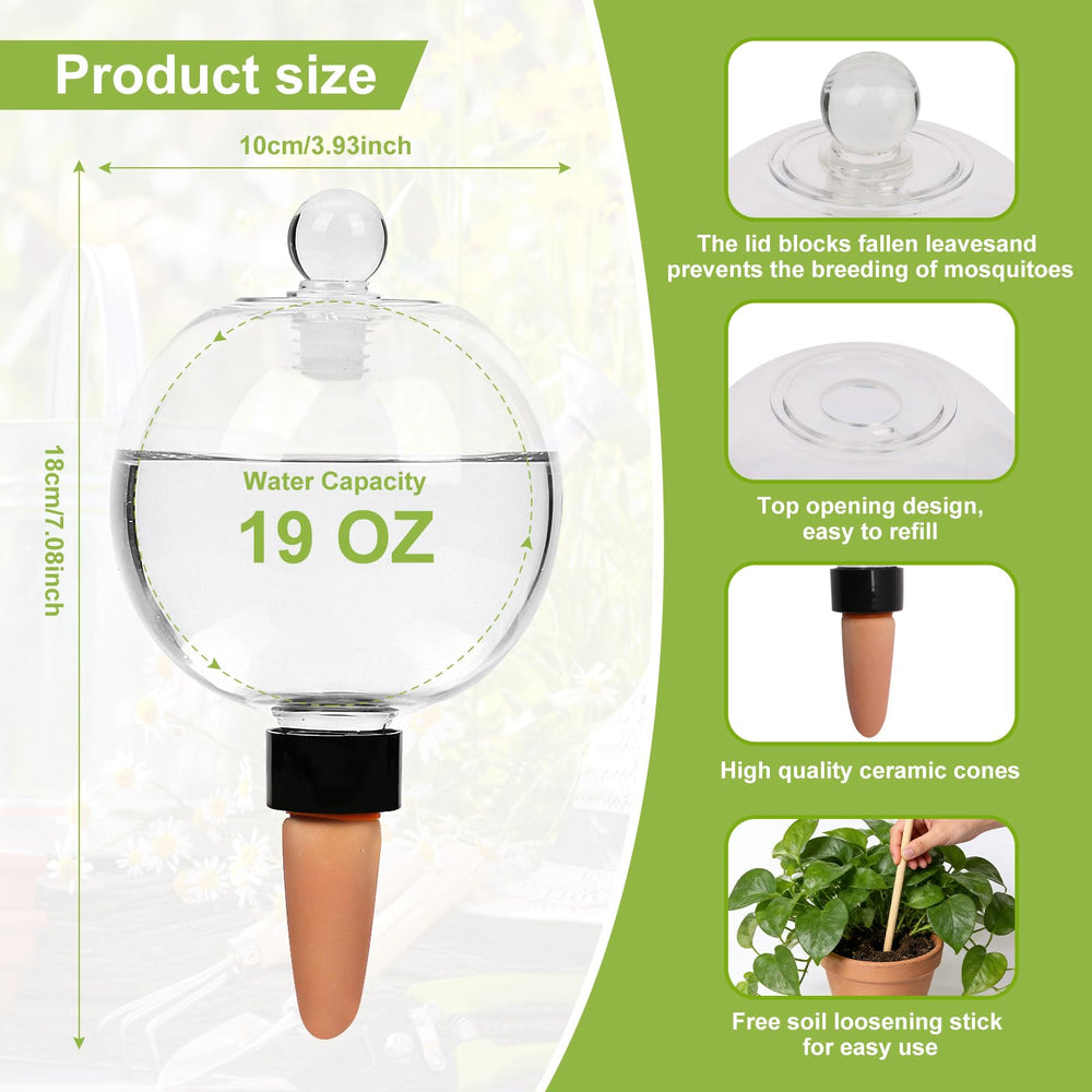 ZephyrBloom terracotta stake close-up reveals porous texture for steady water release